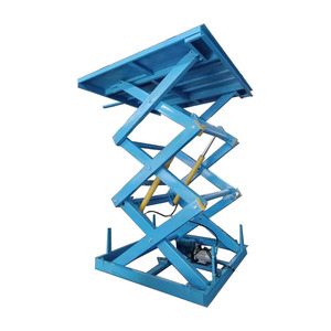 Platform Pengangkat Gunting Listrik Bersertifikasi <span class=keywords><strong>CE</strong></span>, Dapat Disesuaikan, Lift Kargo Hidrolik, Konstruksi Baja, Kapasitas 4 Orang - Product Image 1