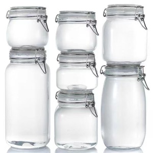 Pot en verre hermétique de forme ovale, moins de 300 ml, pour le stockage du miel, des cornichons au citron, usage domestique - Product Image 3