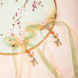 Accesorios para el cabello de estilo antiguo, pinzas para el cabello Yao Yao, con diseño de ciervo divino, accesorios retro etéreos para Hanfu, bonitos. - Product Image 1