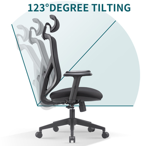 Meilleur classique élégant Chine moderne luxe confortable maison orthopédique ordinateur maille exécutif pivotant chaise de bureau ergonomique - Product Image 2