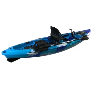 TOLEE قارب كاياك بلاستيكي الصيد مع محرك كهربائي زورق كاياك الجلوس على أعلى الصيد كاياك دواسة محرك