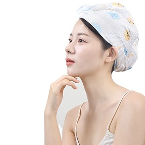 Junri Gorro de Secado de Cabello Desechable de Secado Rápido Absorbente de Agua Suave Gorro de Ducha para Baño y Champú para <span class=keywords><strong>Viajes</strong></span> y Hoteles - Product Image 2