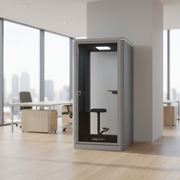 Cabines de bureau insonorisées multifonctionnelles durables UNIBOOTH, design moderne, mobiles, pour la confidentialité, les réunions, le bureau à domicile, l'appartement, l'école, l'hôtel