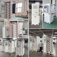 Batería LiFePO4 de 50 kWh, 51.2V, BMS, 8000 Ciclos, MPPT, Gabinete de Almacenamiento de Energía Solar Híbrido Fuera de Red para C&I, ESS, Refrigeración por Aire