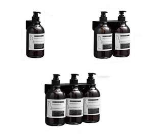 Dispensador de jabón de ducha doble triple para Hotel de 500ml, dispensador de champú y acondicionador de montaje en pared, soporte de acero inoxidable - Product Image 1