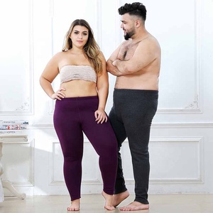 Haute peluche couleur unie hiver King Size polaire Leggings chaud velours collants collants personnes obèses Extra <span class=keywords><strong>grande</strong></span> <span class=keywords><strong>taille</strong></span> polaire pantalon - Product Image 1