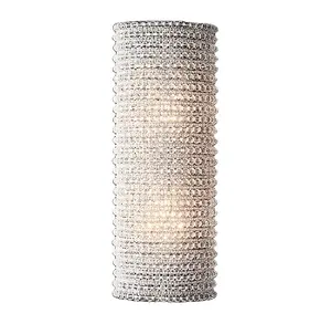 Luminária de cristal halo para decoração de casamento, luminária moderna luxuosa para paredes internas, luminária de quarto e luzes de cristal WL2556