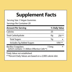 Las gomitas probióticas más vendidas con fórmula de Bacillus Coagulans para adultos apoyan el caramelo probiótico saludable inmunológico digestivo - Product Image 2