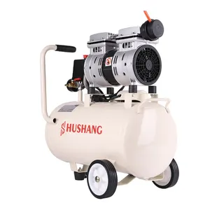 220V 550W 14 Bar Electric Portable Direct Driven Silent Pump Piston Type Oil-Free 50L Air Compressor For Paint Spraying