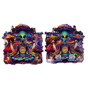 3.5 Gram Special Shape Waterproof Mylar <b>Bags</b> <b>Heat</b> <b>Seal</b> Zipper Custom Die Cut 3.5G-28G Sizes Window Box for Smoking Package TB1 - Product Image 2