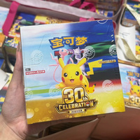 MS 100% Original Pokémon M6a 30ème Anniversaire TCG Chinois Pikachu Collection Coffret Cadeau Scellé Boîtes de Présentation de Boosters Jeux de Société