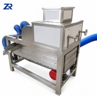 Machine à peler et décortiquer les fèves de cacao ZHRU pour fruits à coque, en acier inoxydable, capacité 100 kg/h, 380 V
