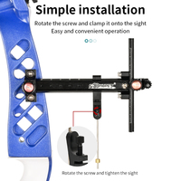 STARCN Clicker d'arc à ressort pour tir à l'arc, accessoire pour arc classique, extension de viseur, clicker magnétique réglable et extensible à monter