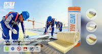 Rouleau d'isolation thermique en laine de verre brun non inflammable AS/NZS 1530.1 R1.3, isolation en fibre de verre pour toit, plafond, mur