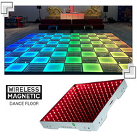 3D LED Infinity Hochzeits-Tanzfläche, Tragbare Beleuchtete Spiegeltanzfläche, LED-Beleuchtete Oberfläche, Infinity Magnetische Paneele Tanzfläche