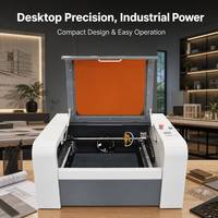 Nouvelle machine de gravure et de découpe au laser CO2 40W 4040 refroidie par eau pour bois, MDF, verre, acrylique, tissu, non-métaux