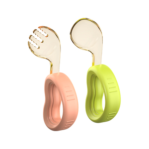 Juego de alimentación de bebé <span class=keywords><strong>torcida</strong></span> de Material PPSU más vendido, juego de entrenamiento de bebé, <span class=keywords><strong>cuchara</strong></span> y tenedor infantil, alimentación de bebé de silicona - Product Image 6