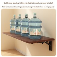 Bureau mural pliable et table d'étude pliante pour balcon, design flottant d'angle