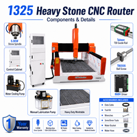 Machine de travail du pierre CNC Shandong Chenmai 1325, structure robuste, broche 5,5 kW 380 V pour marbre et granit