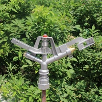 Irrigation agricole 1 pouce laiton fer grand pistolet de pluie impact arroseur réglable