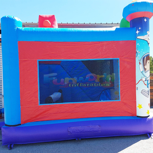 Castillo inflable extraterrestre de calidad comercial, casa de brinco inflable para niños, castillo inflable de alienígena espacial con tobogán - Product Image 5