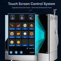 Four combiné commercial à nettoyage automatique, contrôle indépendant des niveaux, 4/6/10 plateaux, four vapeur intelligent pour hôtels, restaurants et cuisines