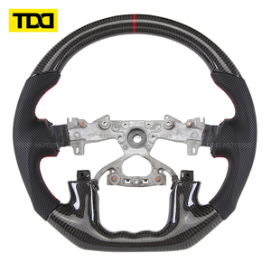 Volante Deportivo de Fibra de Carbono Real TDD Compatible con Nissan Patrol Y62 2015-2022 Negro - Product Image 2
