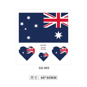 Hot 36 Pays Drapeau Visage <span class=keywords><strong>Tatouages</strong></span> Autocollants Patriotiques Temporaires en Stock Autocollant De Tatouage - Product Image 4