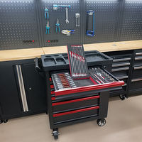 SKY HAMMER S-18 18 pièces 6-24 mm Kit d'outils à main de haute qualité Jeu de clés combinées Plateau en mousse EVA Armoires de garage Chariots à outils OEM