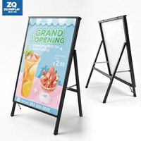 Boîte à lumière LED rectangulaire étanche en alliage d'aluminium ultra-mince pour publicité, cadre pour affiche à clipser