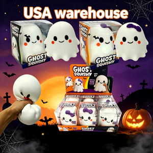 Giocattolo Antistress Sensoriale a Forma di Fantasma Gigante Kawaii Riutilizzabile per Regali di Halloween, Disponibile nel Magazzino USA - Product Image 1