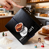 Personnalisé en gros Cupcakes Cookie Pâtisserie Gâteau Cadeau de qualité alimentaire Mochi Donut Boulangerie Donut Boîte d'emballage en papier avec logo