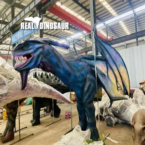 Disfraz de dinosaurio animatronic simulado Avatar realista para Parque para cine