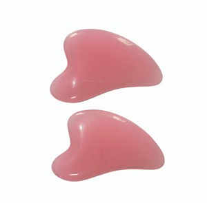 Outils de soin du visage en résine rose, massage du visage, lifting, Guasha pour le visage - Product Image 5