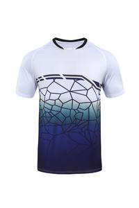 Maillot de badminton personnalisé à motif mosaïque craquelé, dégradé, anti-transpiration, doux pour la peau, séchage rapide, tenue d'entraînement d'équipe, faible MOQ accepté - Product Image 3