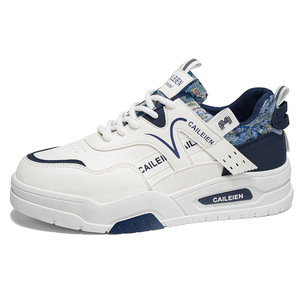 Chaussures de skate pour hommes, nouvelle version coréenne, coupe basse, décontractées, <span class=keywords><strong>tendance</strong></span> jeunesse, chaussures de sport pour étudiants, chaussures blanches - Product Image 3