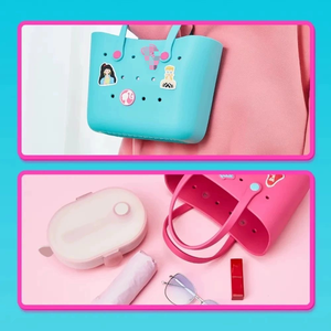 Wholesale Factory Price DIY Pattern EVA Waterproof Casual Tote Bag Open Closure Beach Travel Shopping Bag with Shoulder Strap - Product Image 6