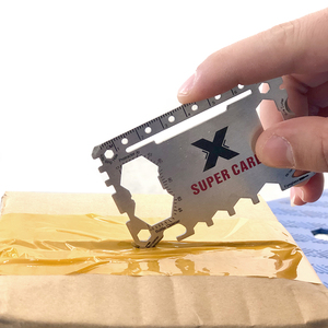 Multi Tool 46 In 1 Stainless Steel Modern Flat Credit Card Size Custom Logo Promotion Gifts Multi-functions Bottle Opener - Product Image 3