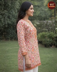 <b>Top</b> Selling Women Cotton Georgette Kurti Designer Ethnic Wear Quick Dry All Seasons with Beautiful Patterns Party <b>Festive</b> - Product Image 6
