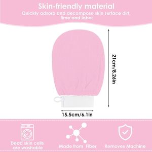 RTS 100% Viscose Morocco <b>Body</b> <b>Scrub</b> Kessa Mitt Glove Exfoliate Bath Exfoliating Gloves - Product Image 3