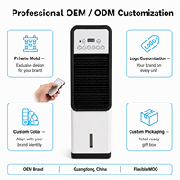 Ventilateur-climatiseur portable électrique OEM vertical à faible bruit, refroidissement rapide à 3 vitesses, pour hôtels