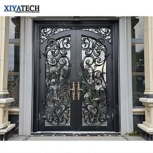 Xiyatch आधुनिक लोहे की सुरक्षा एंटी-चोरी मैनुअल खोलने विला प्रवेश द्वार के बाहरी सामने प्रवेश द्वार से बाहर का प्रवेश द्वार - Product Image 1