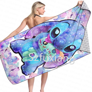 Giá Rẻ Giá Khâu Mô Hình Trẻ Em Phim Hoạt Hình Phim Hoạt Hình Nhanh Chóng Làm Khô Bãi Biển Khăn Ném Tắm Chăn - Product Image 1