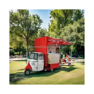 Carrinho de comida de sorvete triciclo elétrico Tuk Hot Dog Máquina Quiosque Móvel Cerveja Bar Suco Carro Café da Manhã Caminhão de comida para venda
