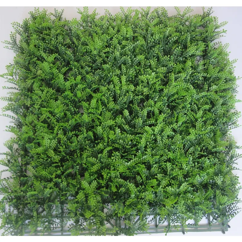 MZ188008 Faux Hedge Greenery Bladeren Hek Privacy Screen Kunstgras Op Muur