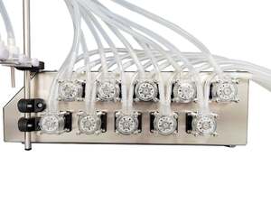 Pompe péristaltique semi-automatique à 10 buses, haute précision, en acier inoxydable 304, pour boissons, eau, huile de poisson, lait, miel - Product Image 4