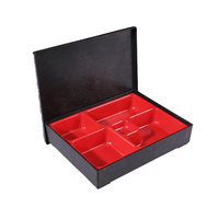 Gros vaisselle Durable compartiment en plastique mélamine bento boîte à lunch 4 division