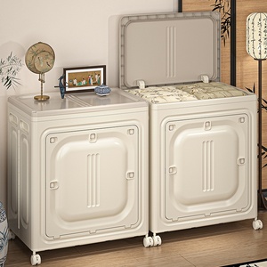 Caja de Almacenamiento de Plástico Plegable Extra Grande de Gran Capacidad, con Tapa, Organizador <span class=keywords><strong>para</strong></span> Ropa, Sin Necesidad de Instalación - Product Image 1