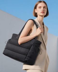 Bolso Tote LOVEVOOK de PU para Mujer con Bolsillo <span class=keywords><strong>Gigante</strong></span> para Vaso, Acolchado, para Trabajo, Viajes, Portátil, con Cierre - Product Image 2