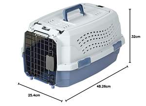 नए आगमन पोर्टेबल प्लास्टिक क्रट एयरलाइन ने कुत्तों के लिए पालतू कैरियर बैकपैक शैली के लिए यात्रा उत्पाद बटन बंद कर दिया - Product Image 5